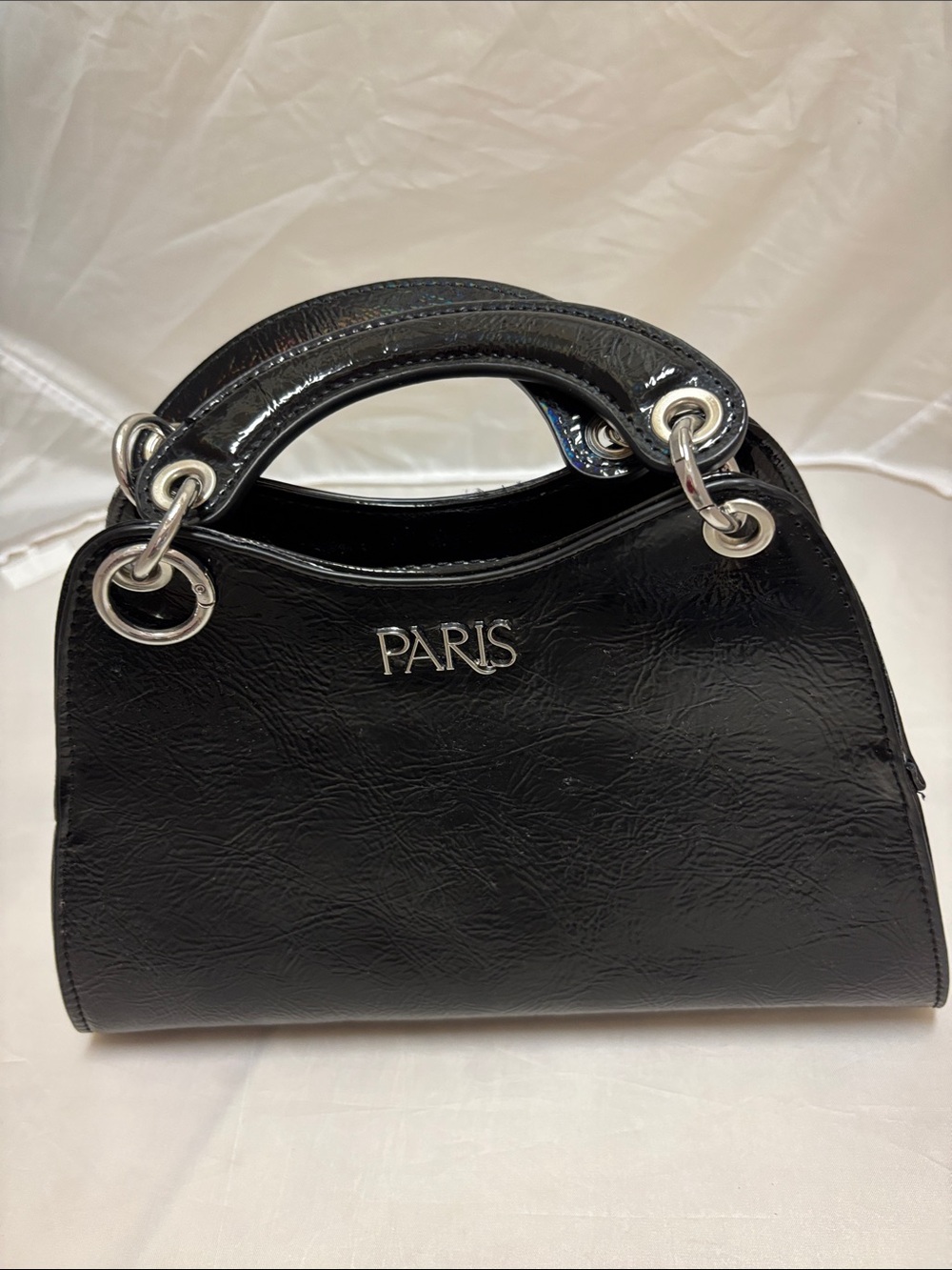 Paris Hilton Black Zip Handbag Wetlook